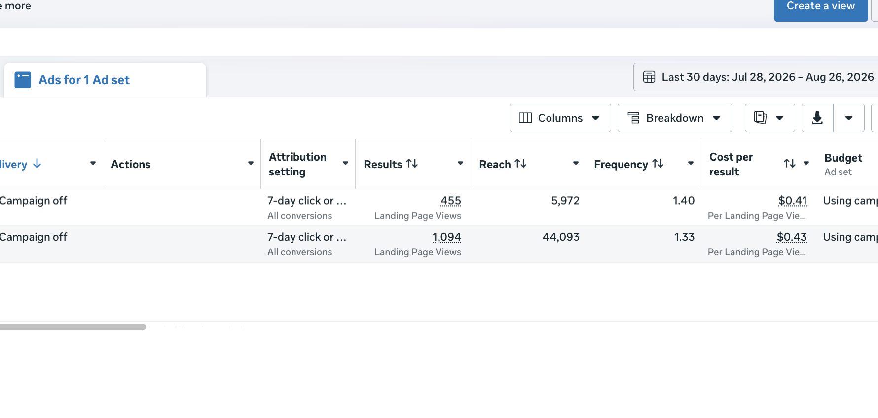 Atlanta Tech Week Event results screenshot